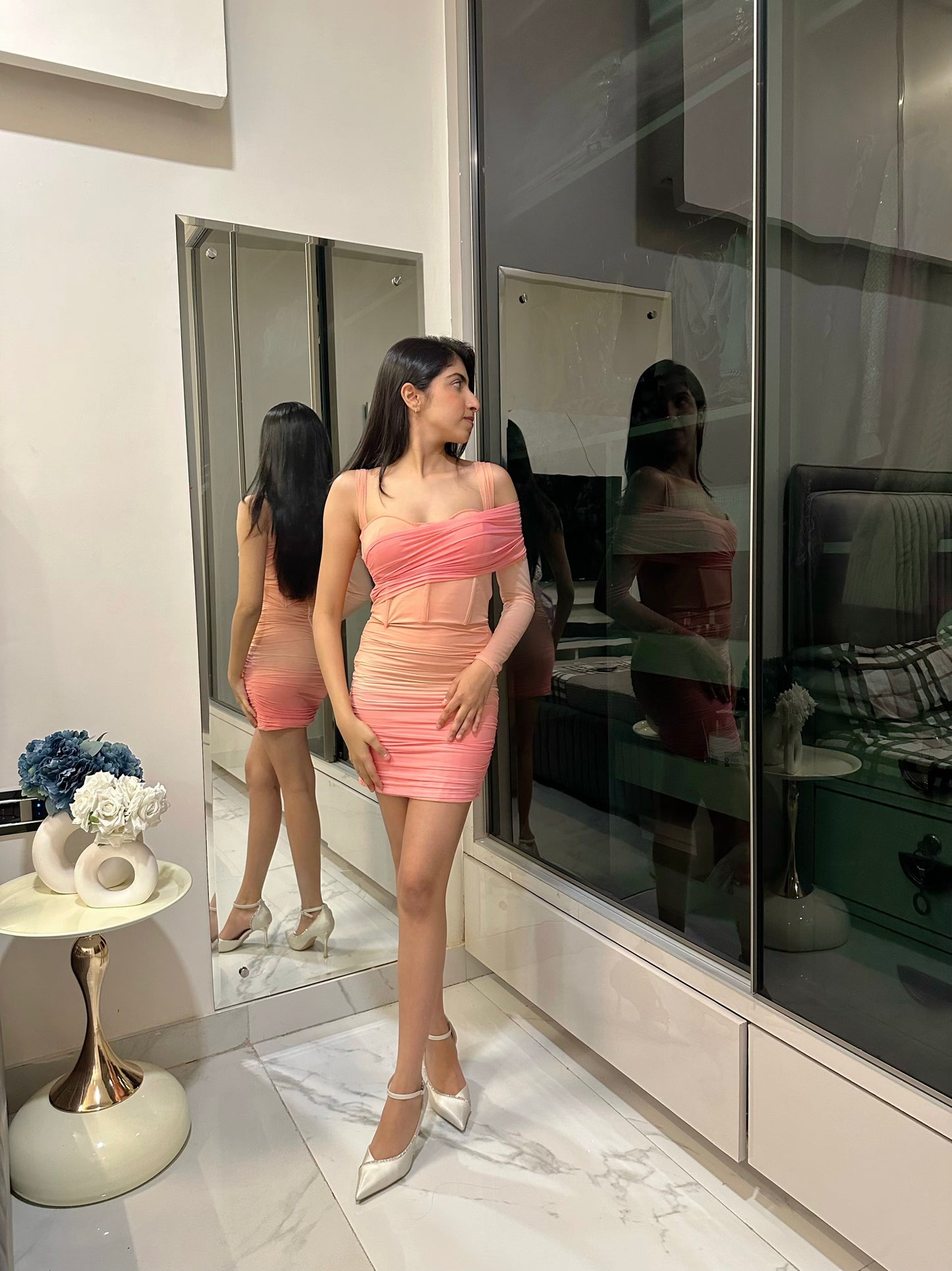 Corset Sunset Ombre Dress