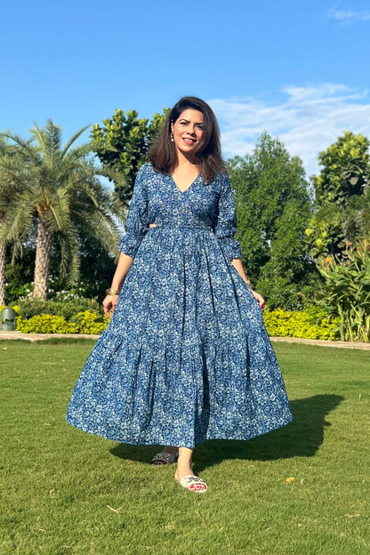 Elasticated Cutout Waist Dress