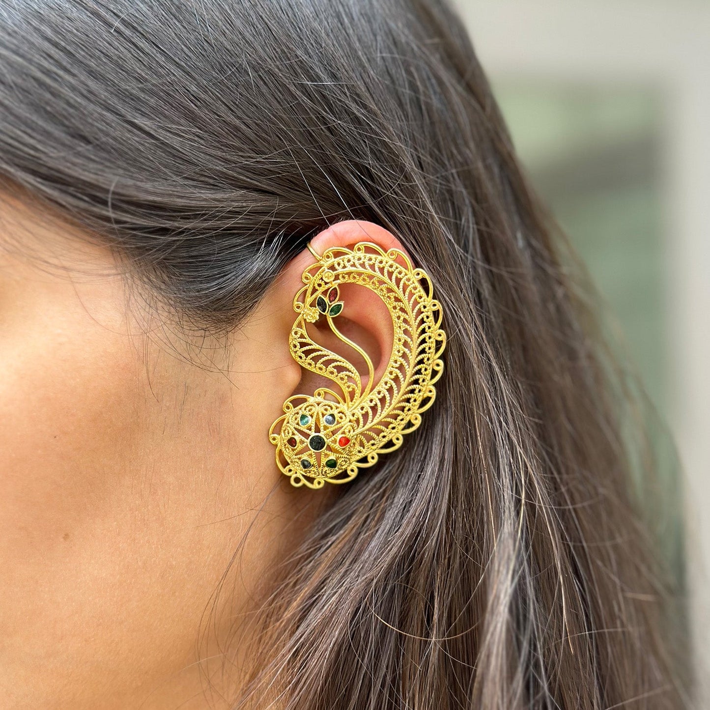 Begum Ethnic Earcuff Pair