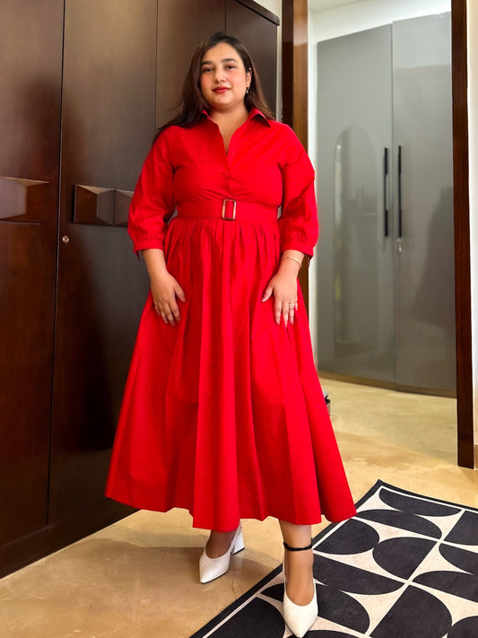 Gardenia Collared Midi Dress