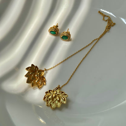 Padma Hair Chain Earrings