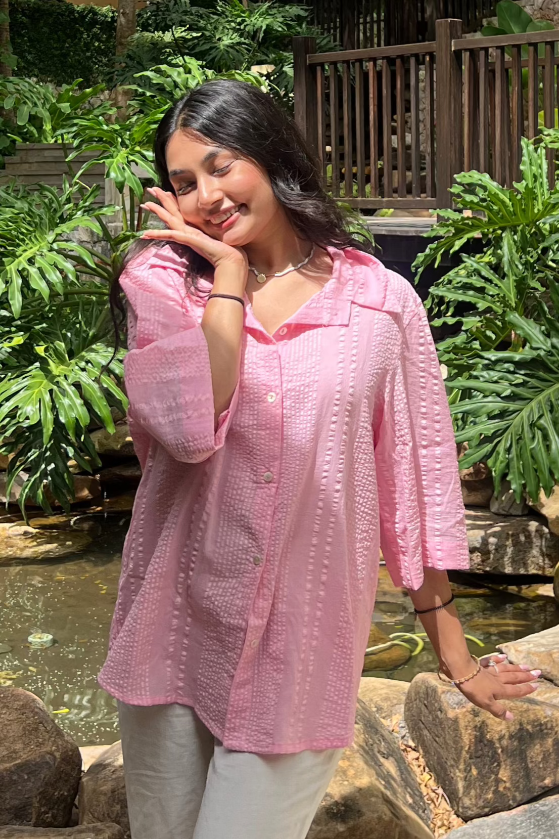 Textured Cotton Shirt