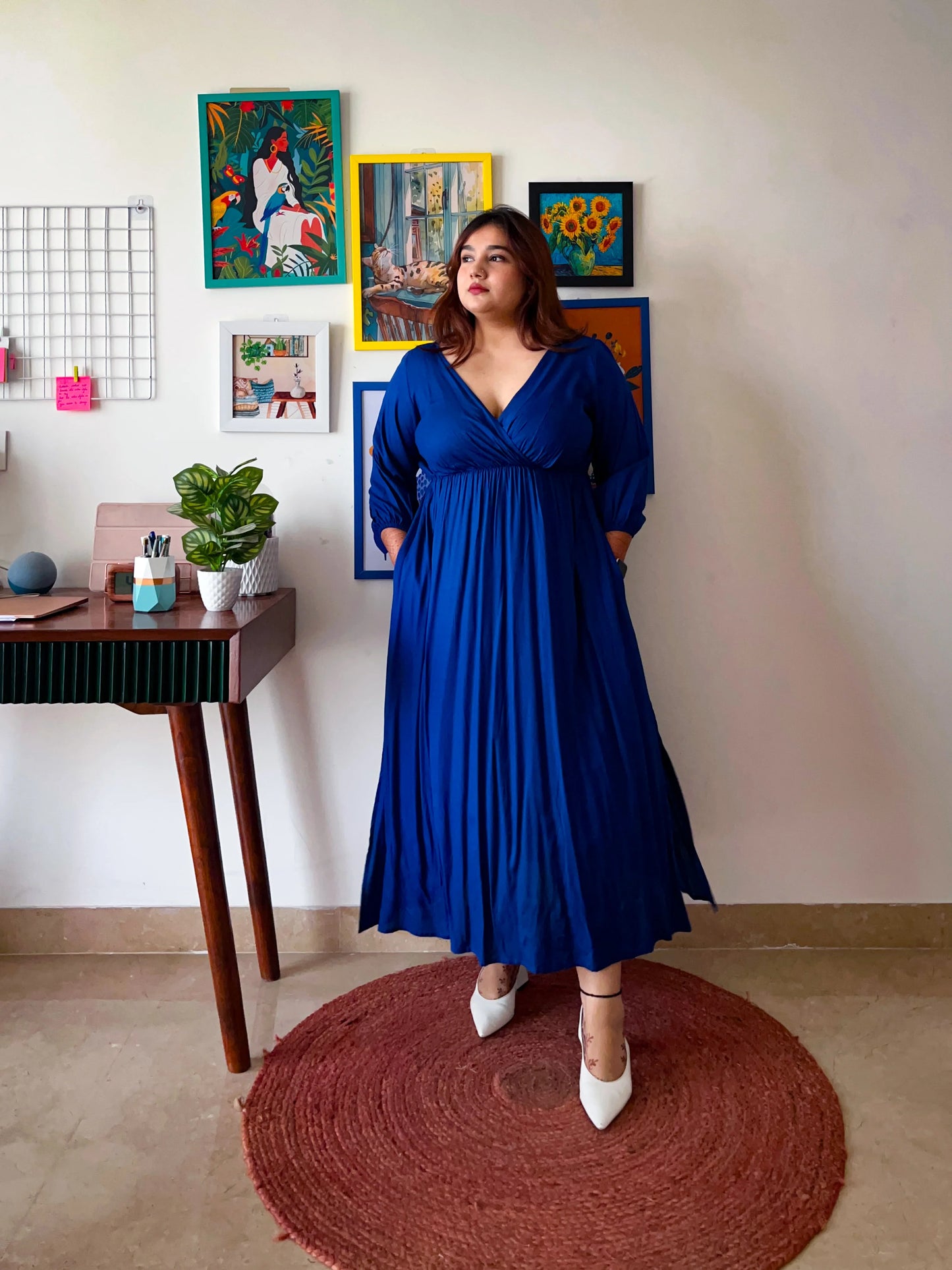 Caroline Faux Wrap Dress