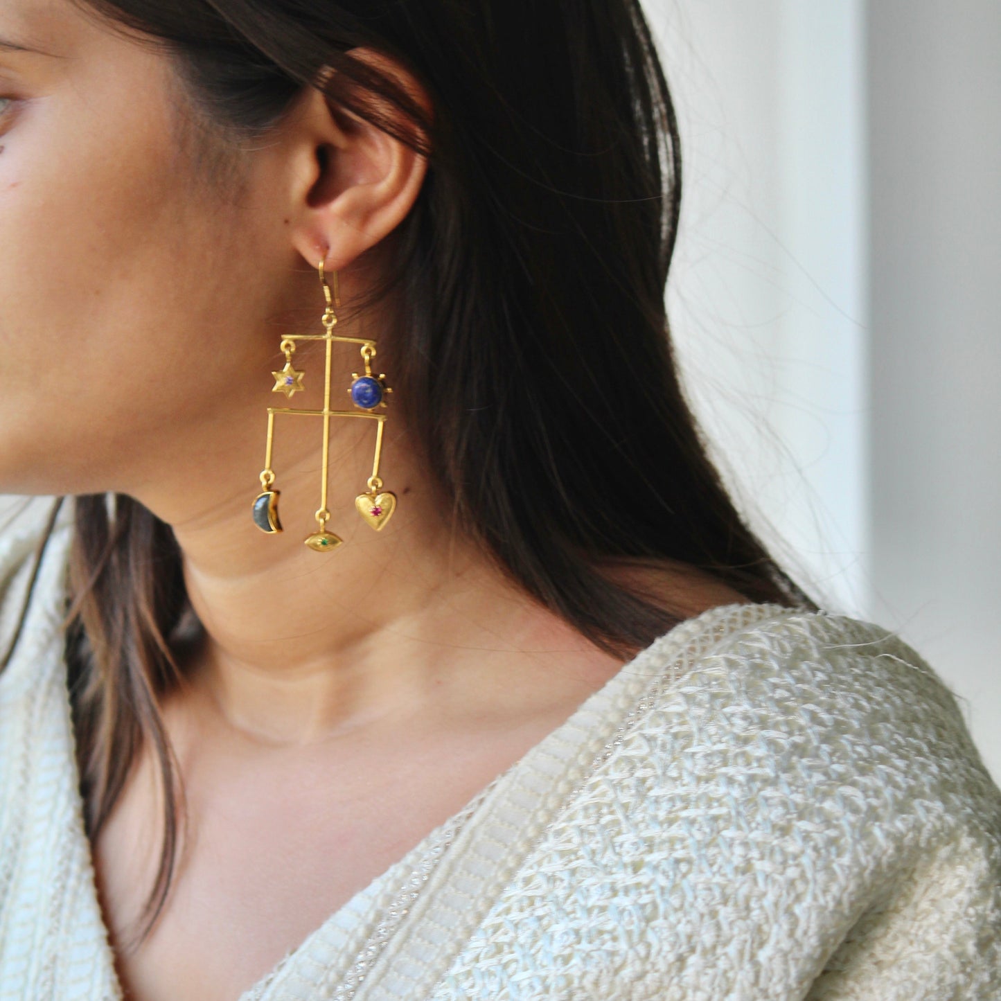 Cosmos Life Gemstone Earrings