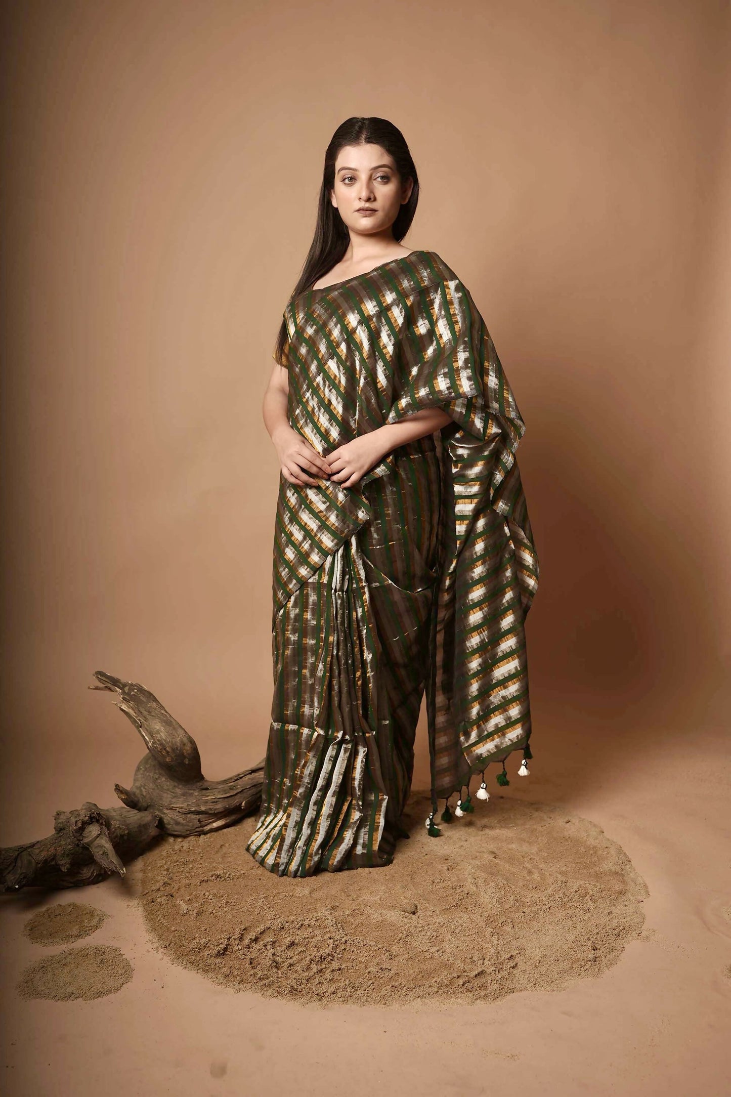 Rekha I Multicolour Handloom Cotton Saree