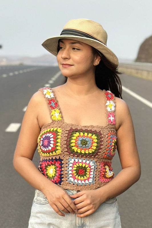 Brown Handmade Top