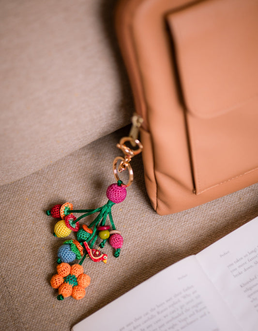 Boho Bag - Handcrafted Flower Charm