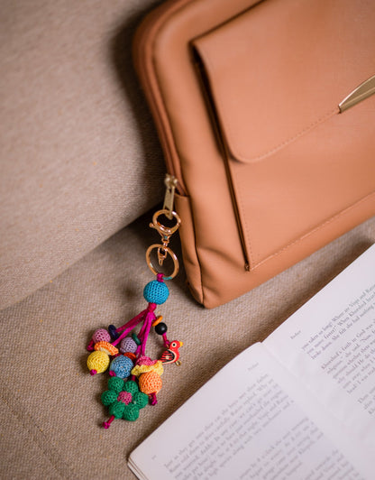Boho Bag - Handcrafted Flower Charm