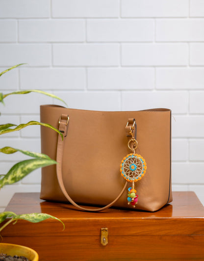 Boho Bag Charm - Handcrafted Dreamcatcher