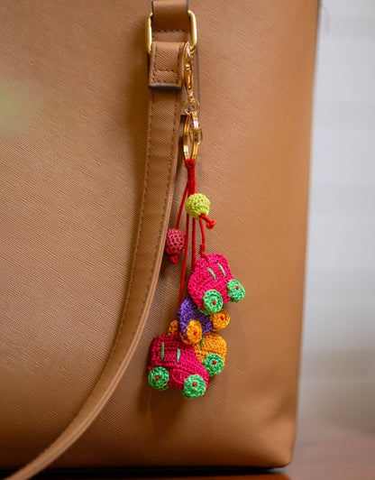 Boho Bag Charm - Handcrafted Motorcar