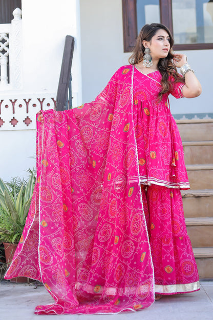 Keshvi Chiffon Sharara Set