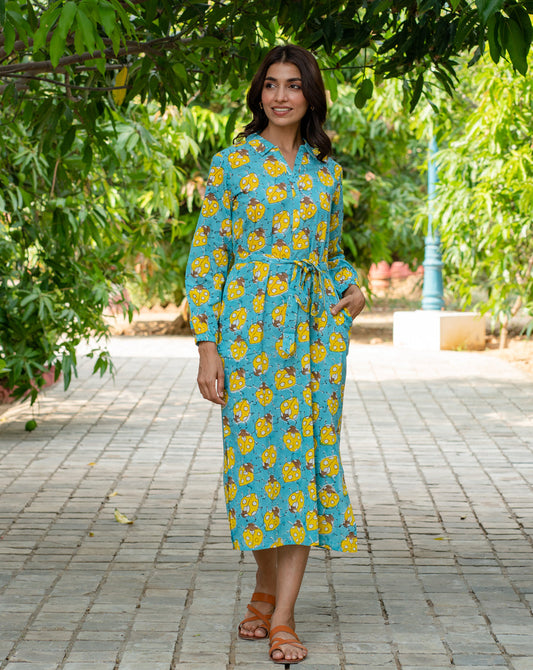 Love Bug Soft Cotton Belt Dress