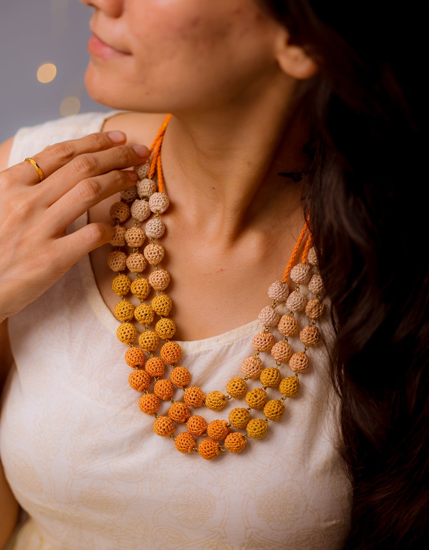 Masum Hand-crochet Layered Necklace