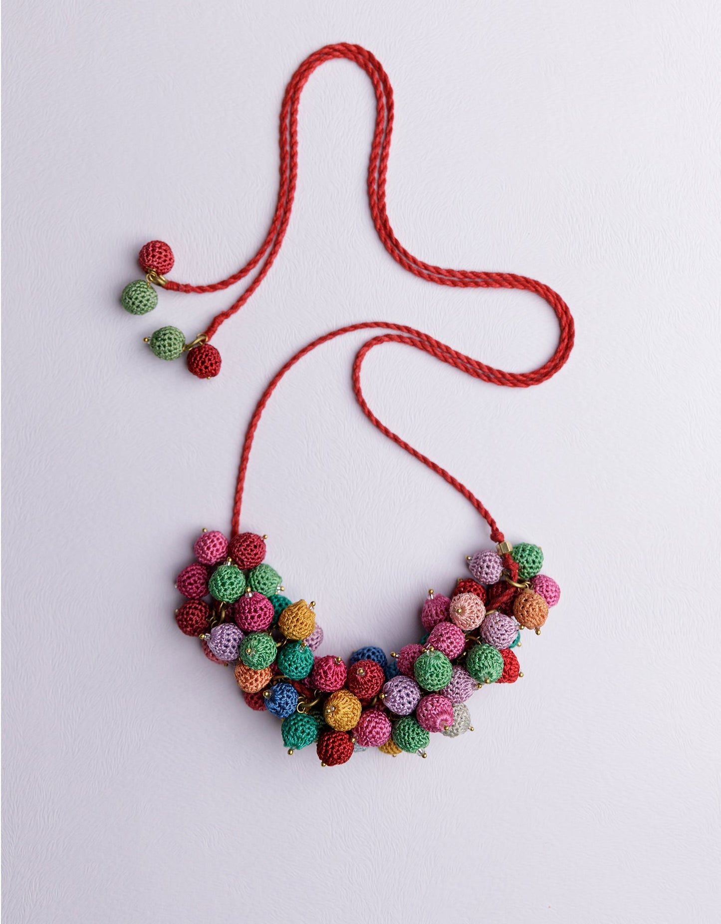 Guldasta Hand-crochet Multicolor Necklace