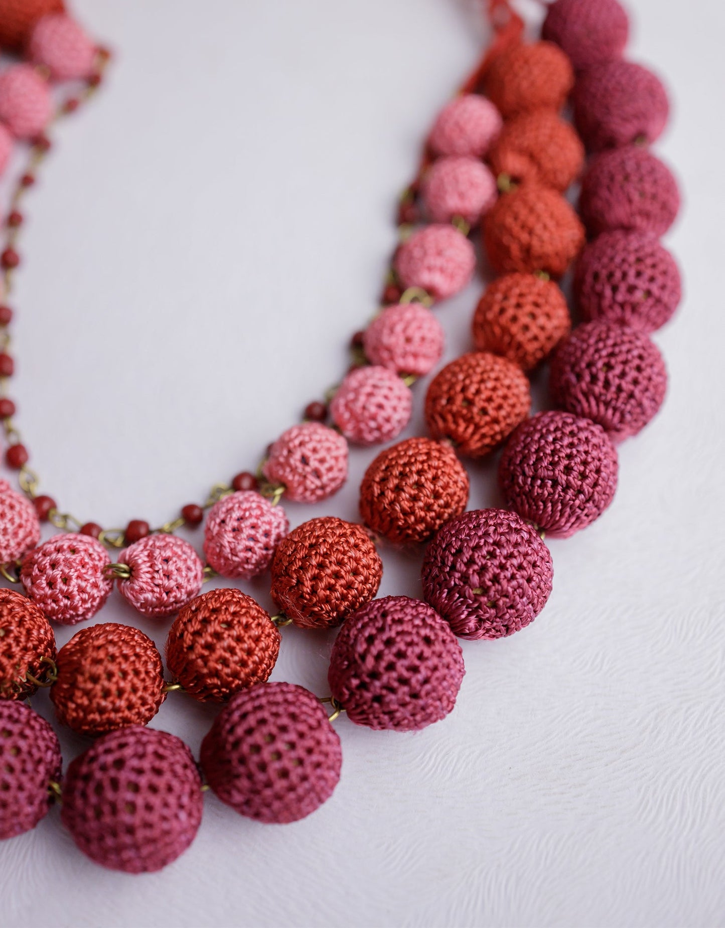 Aadya Hand-crochet Ombre Necklace