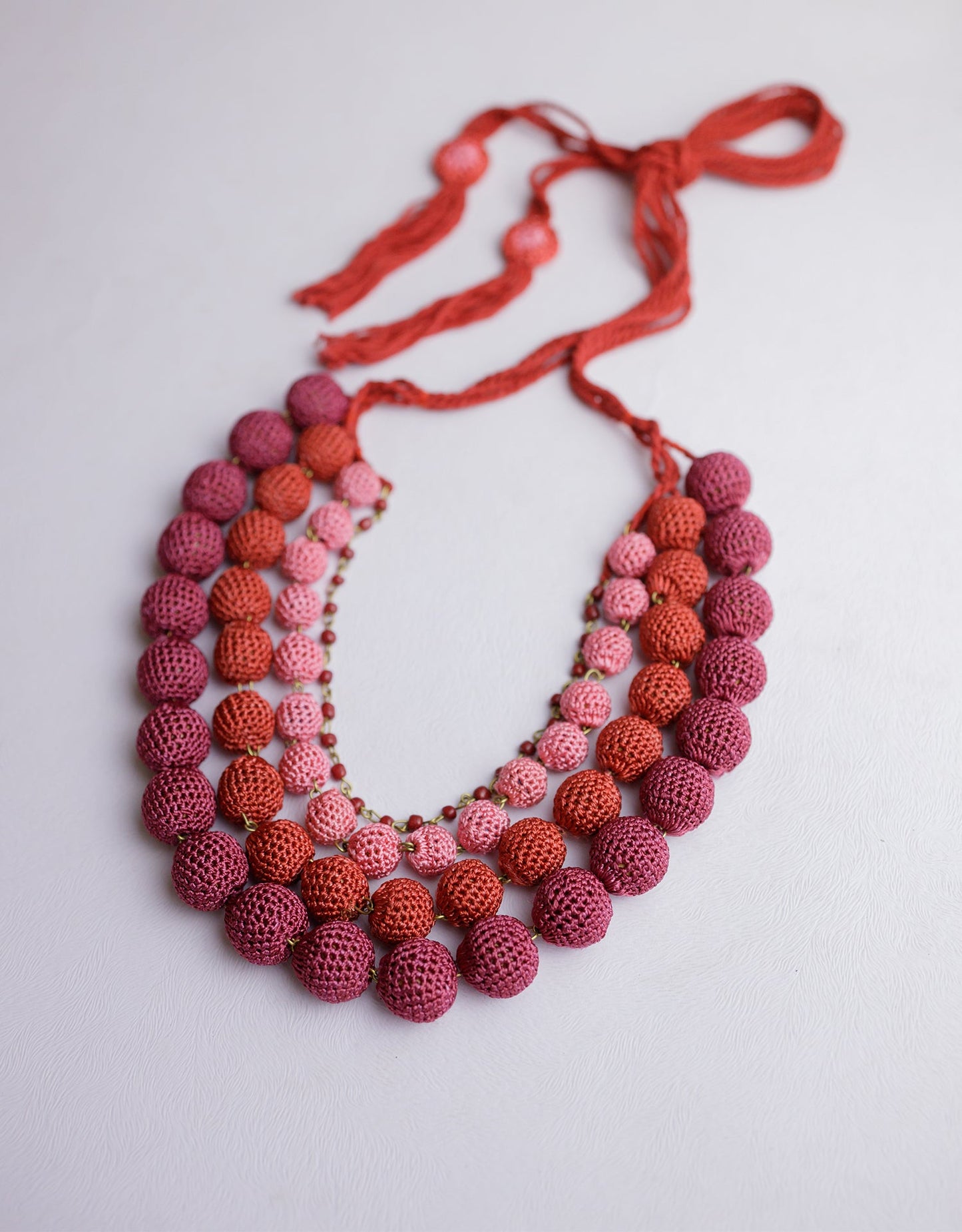 Aadya Hand-crochet Ombre Necklace