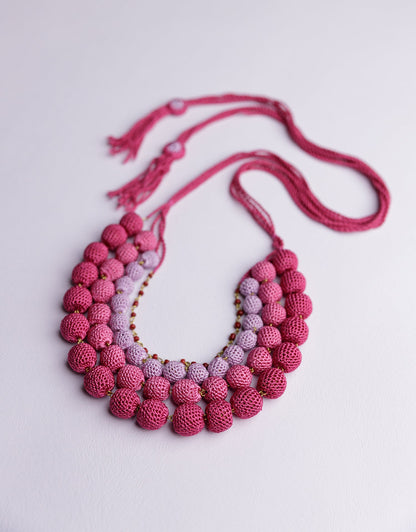 Aadya Hand-crochet Ombre Necklace
