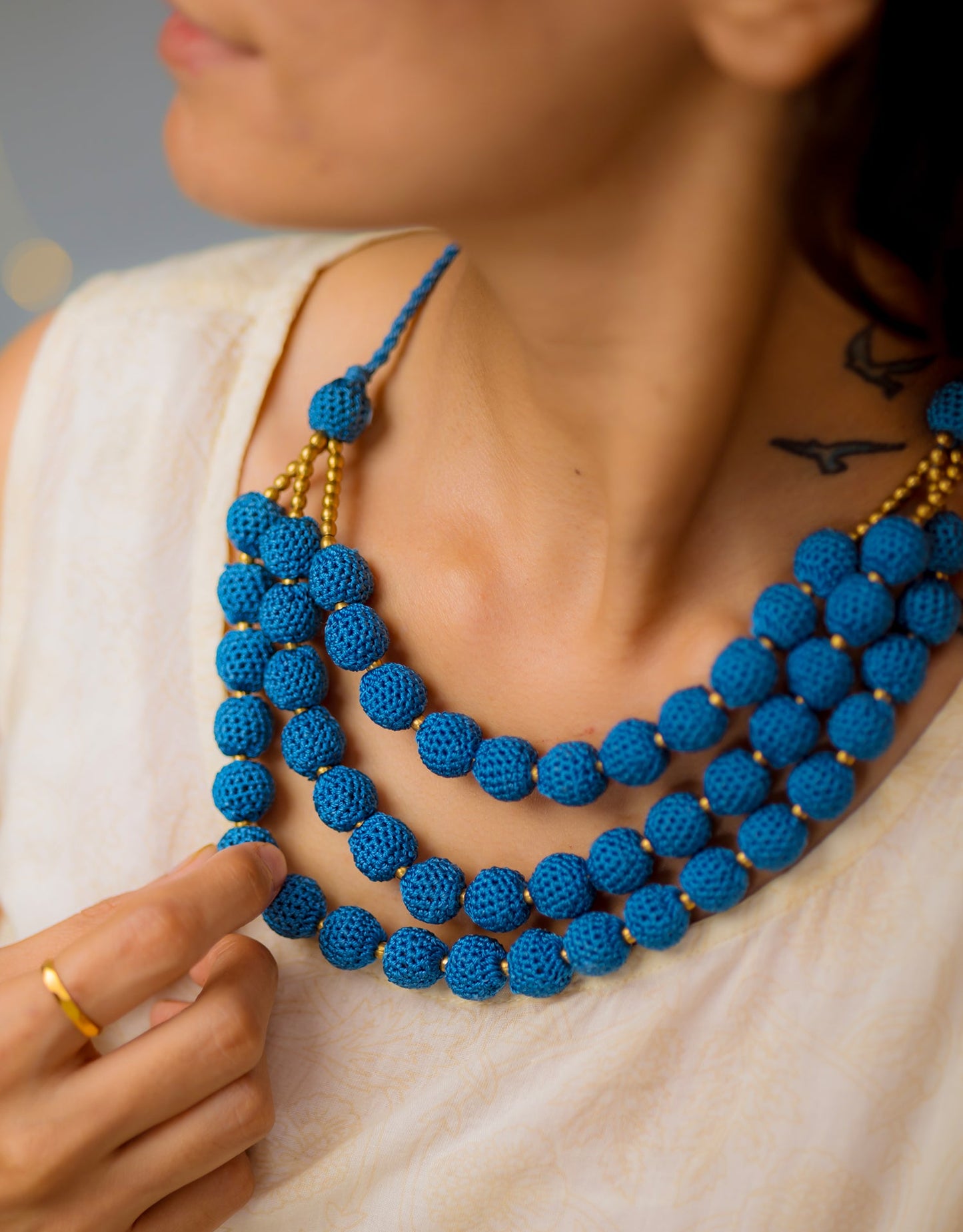 Roop Hand-crochet Ombre Necklace