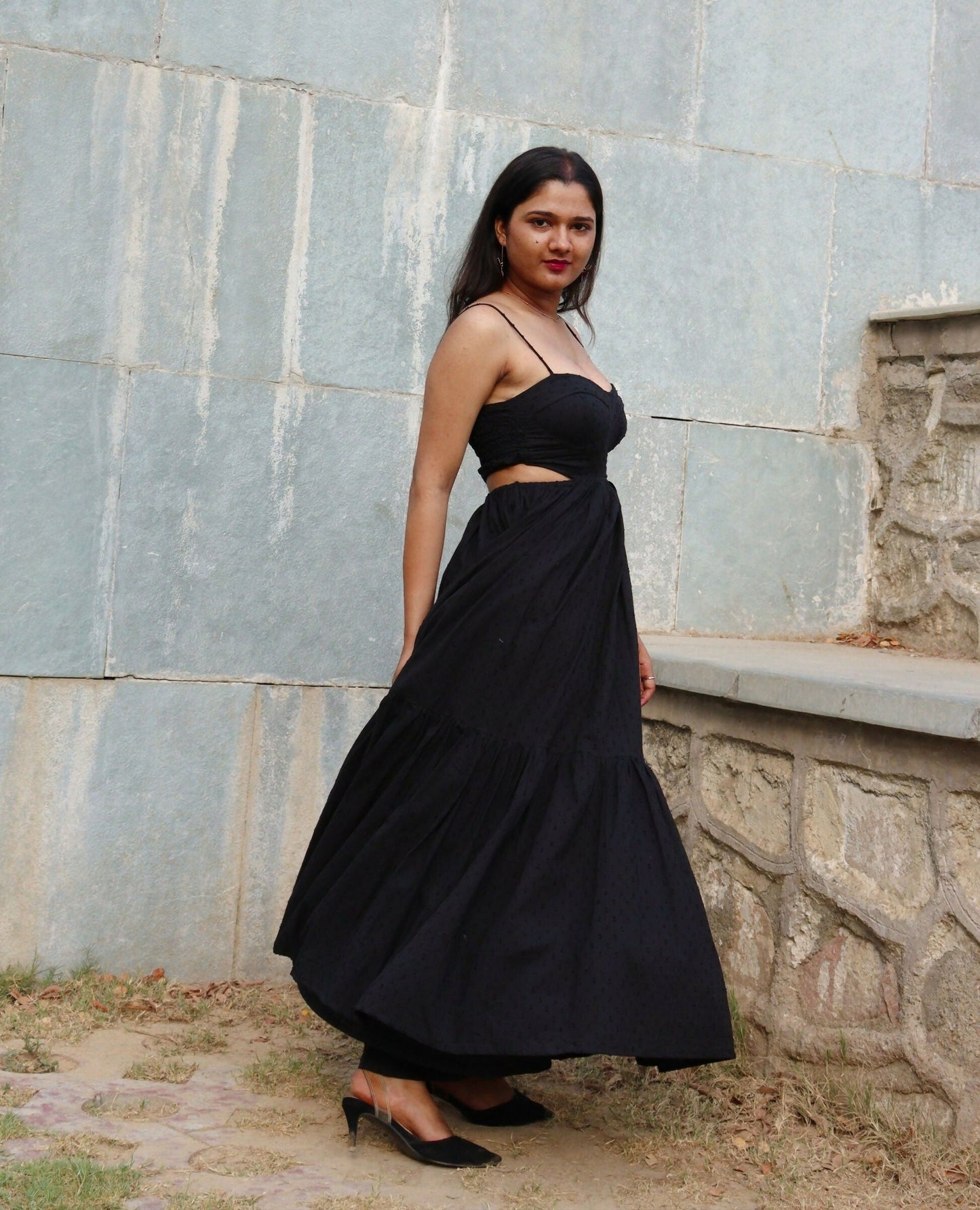 Dalina in Black Dress
