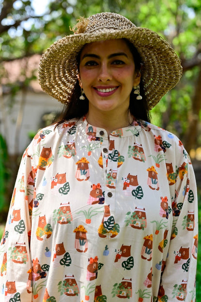 Garden Bears Susegad Shirt Dress