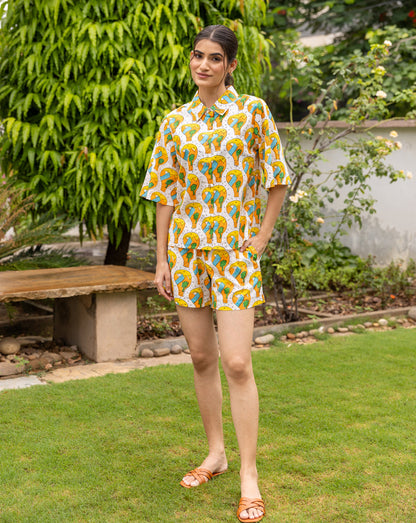 Paradise Shortees - Soft Cotton Shirt & Shorts Set