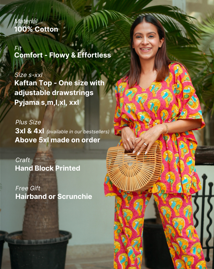 Paradise Chill Jams Cotton Co-ord Set