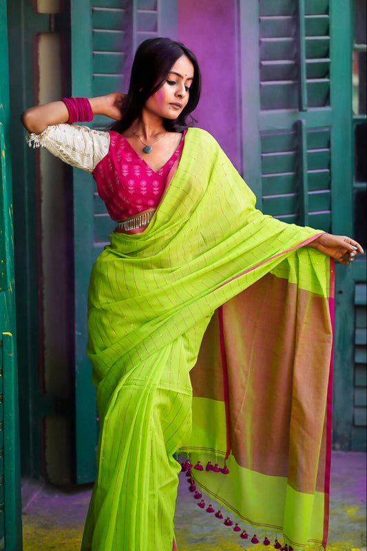 Kesariya Saree