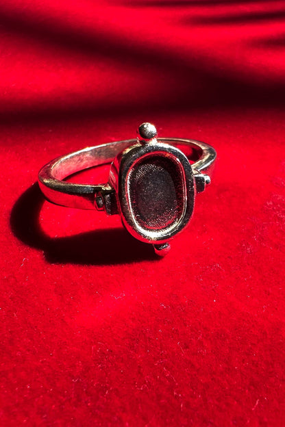 Raksha Silver Signet Ring