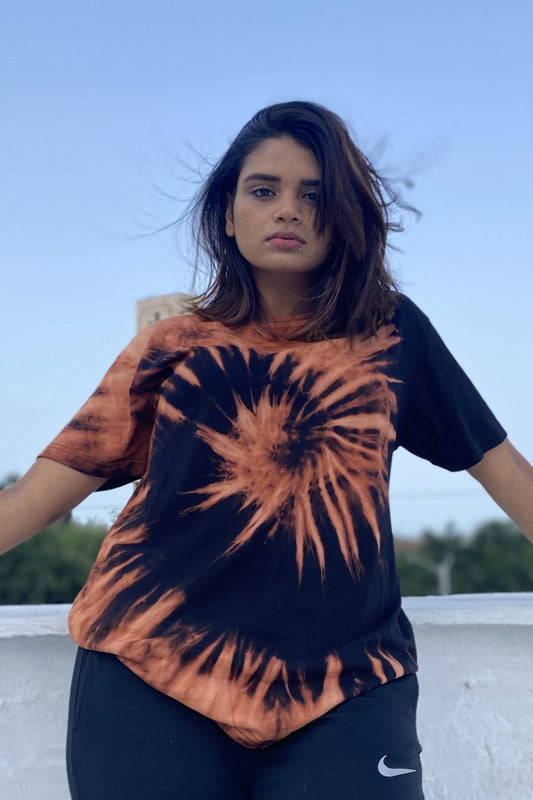 Bleach Tie Dye Cotton Tshirt