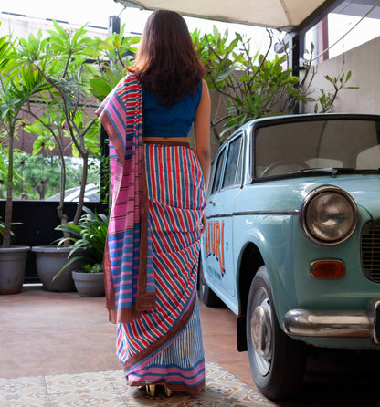 Zeenat - Mulmul Cotton Ready to Wear Pocket Saree