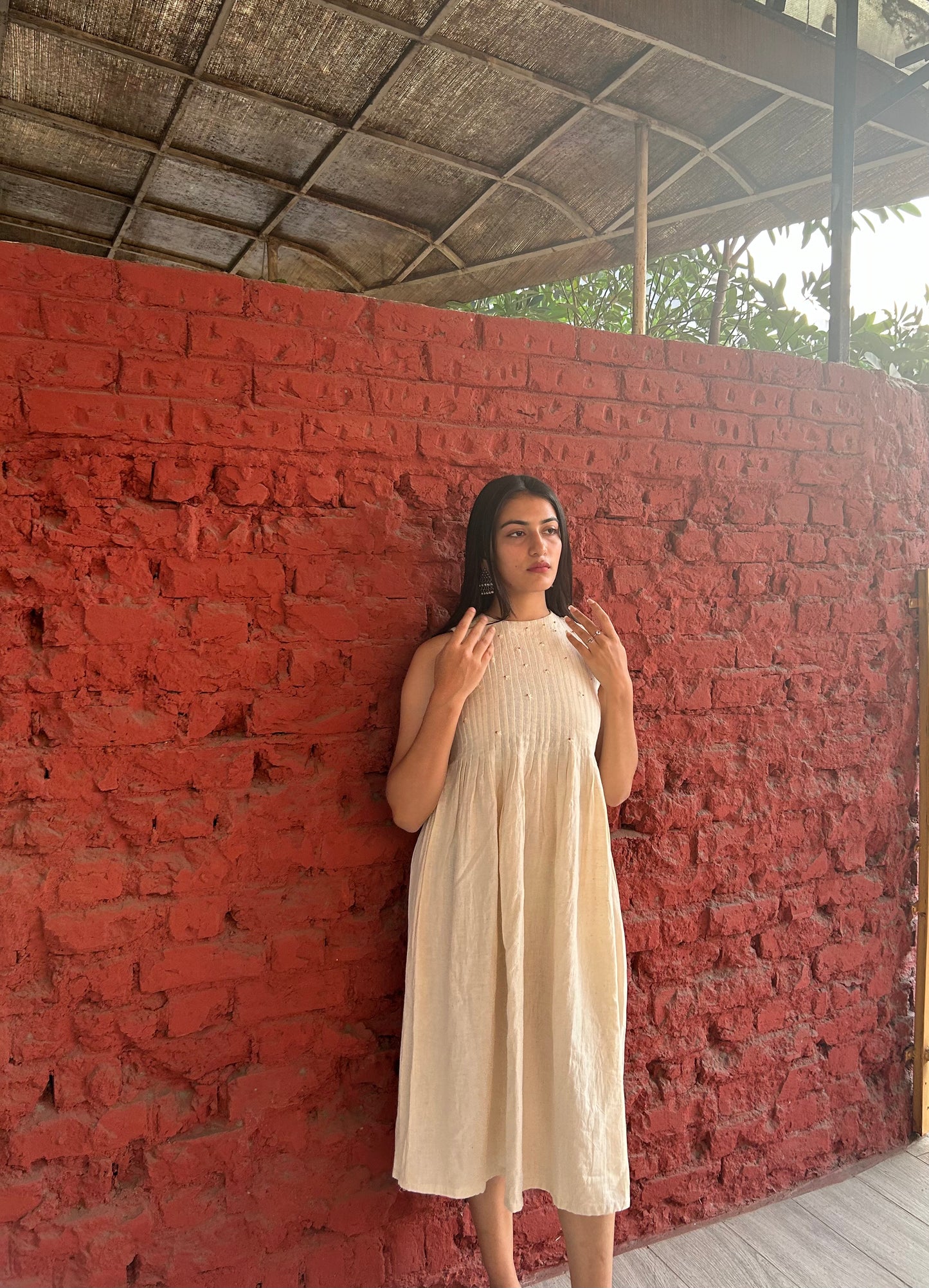 Swan Pleated Kurta