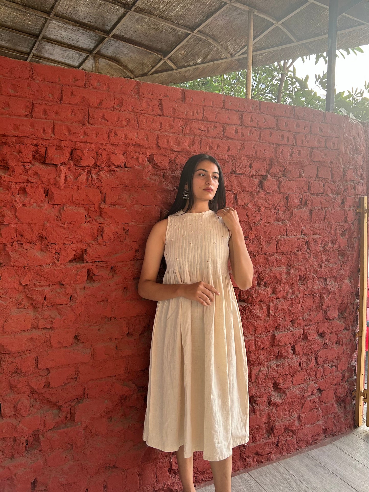 Swan Pleated Kurta
