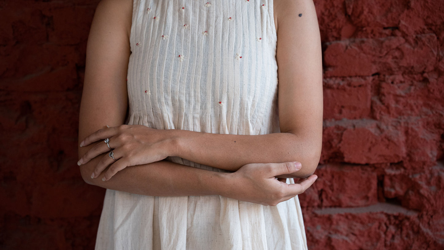 Swan Pleated Kurta
