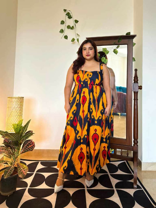 Ziva Cotton Midi Dress