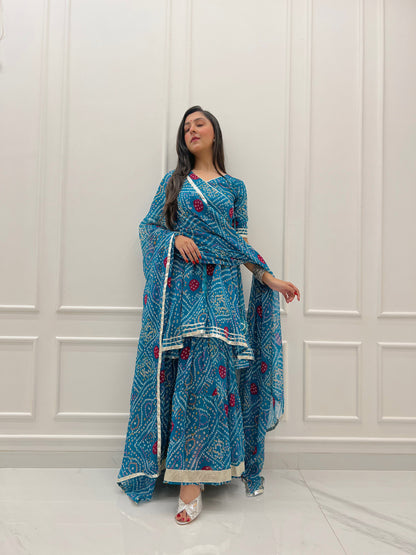 Keshvi Chiffon Sharara Set