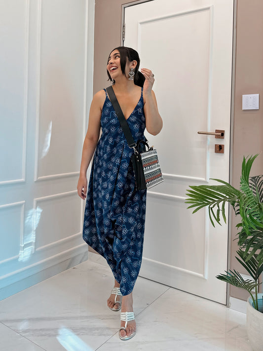 Indigo Print Pushkar Jumpsuit