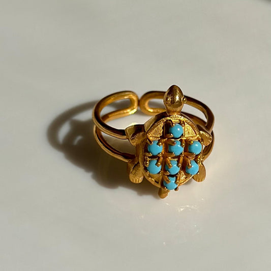 Turtle Turquoise Ring