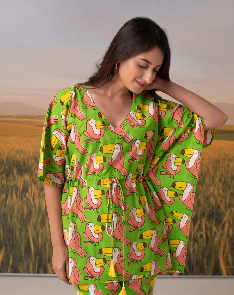 Toucan Chill Jams Cotton Co-ord Set