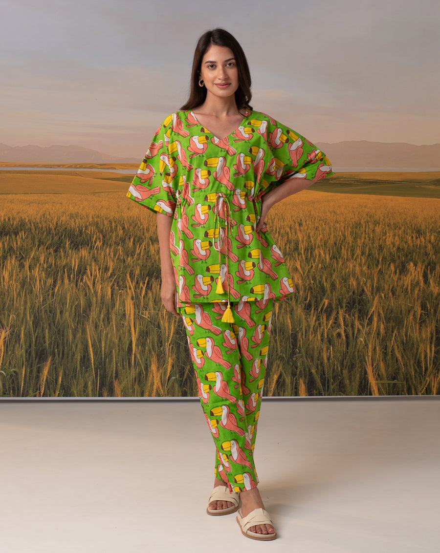 Toucan Chill Jams Cotton Co-ord Set