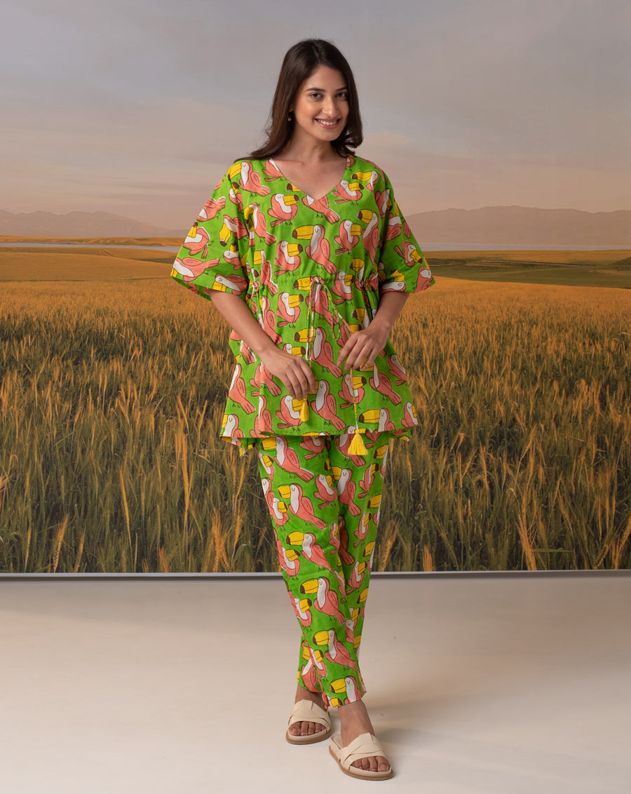 Toucan Chill Jams Cotton Co-ord Set