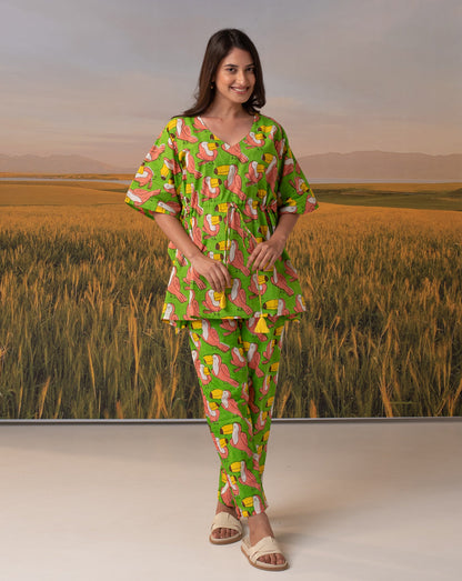 Toucan Chill Jams Cotton Co-ord Set