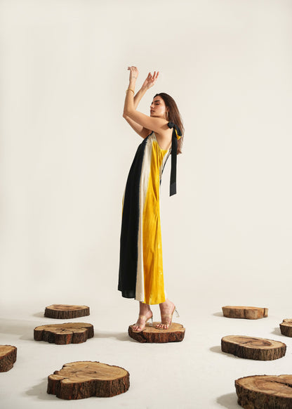 Larisa One-shoulder Shibori Dress