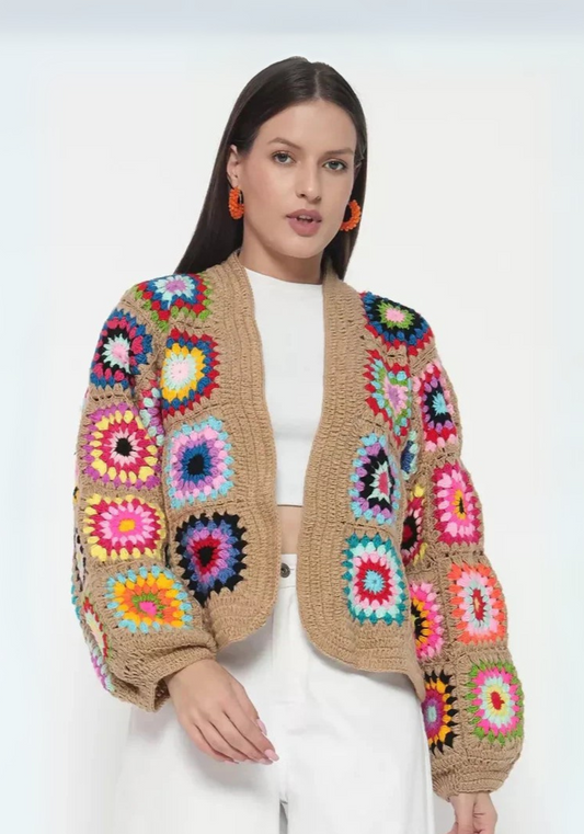 Brown Bohemian Cardigan