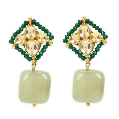 Reshami Polki Choker/Bracelet Set Green