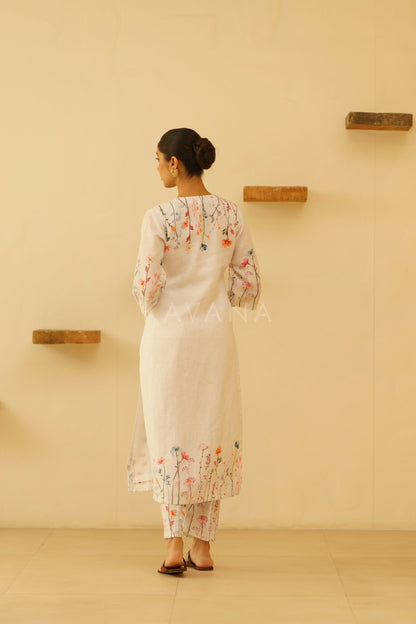 Zara Embroidered Kurta Set