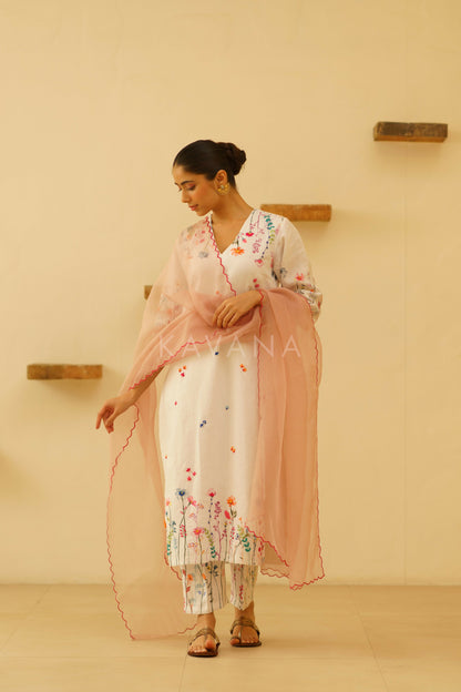 Zara Embroidered Kurta Set