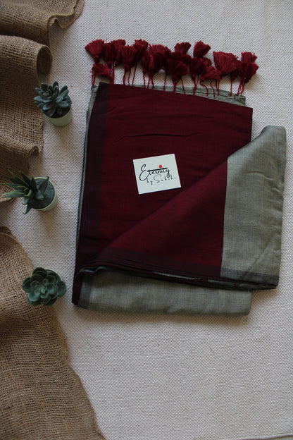 Beet Office Cotton Saree