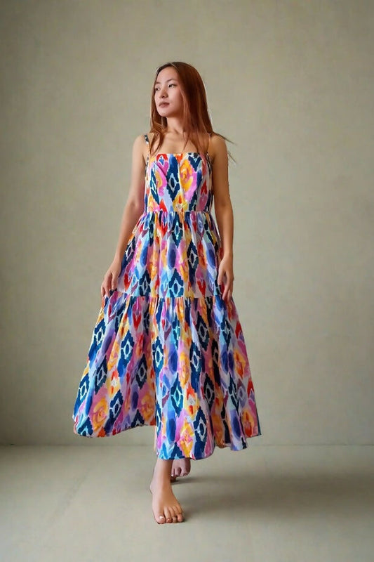Ikkat Anny Printed Dress