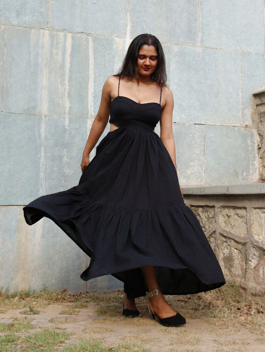 Dalina in Black Dress