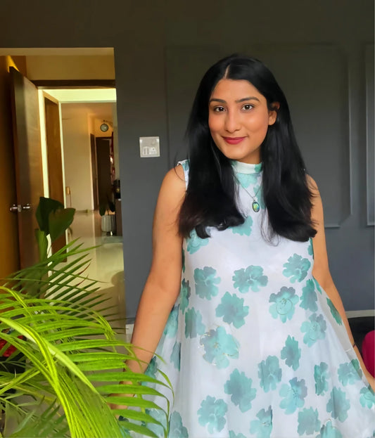 Emily In Paris Green Floral Dress